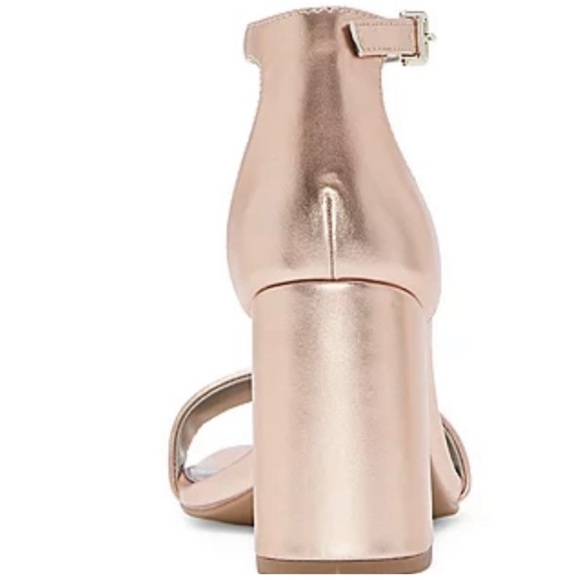 Worthington Womens Becklyn Heeled Rose Gold Sandals Size Block Heel 11 M - Picture 3 of 4